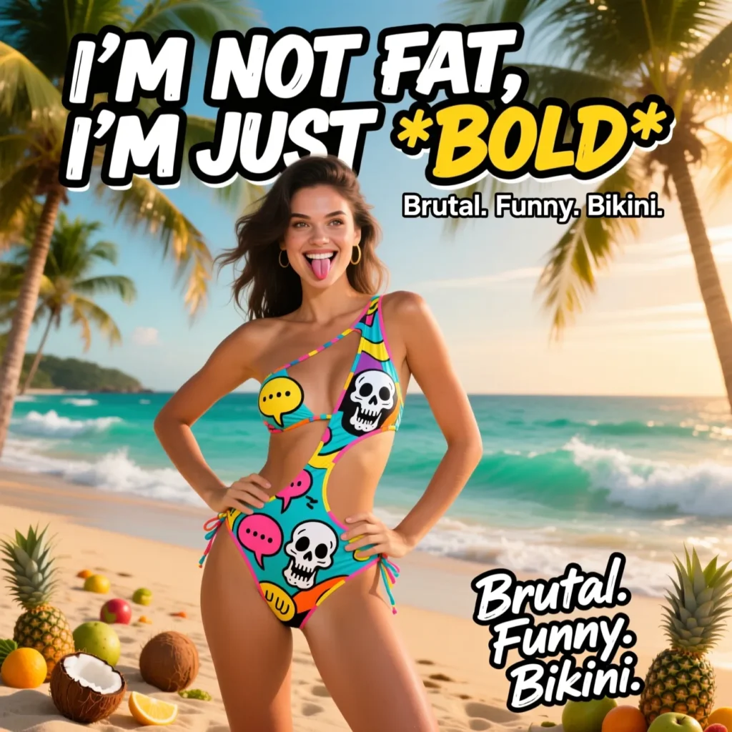 Brutal Funny Bikini Captions for Instagram