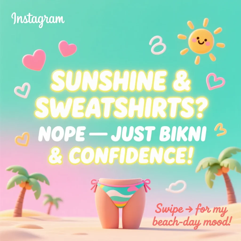 Cute Funny Bikini Captions for Instagram