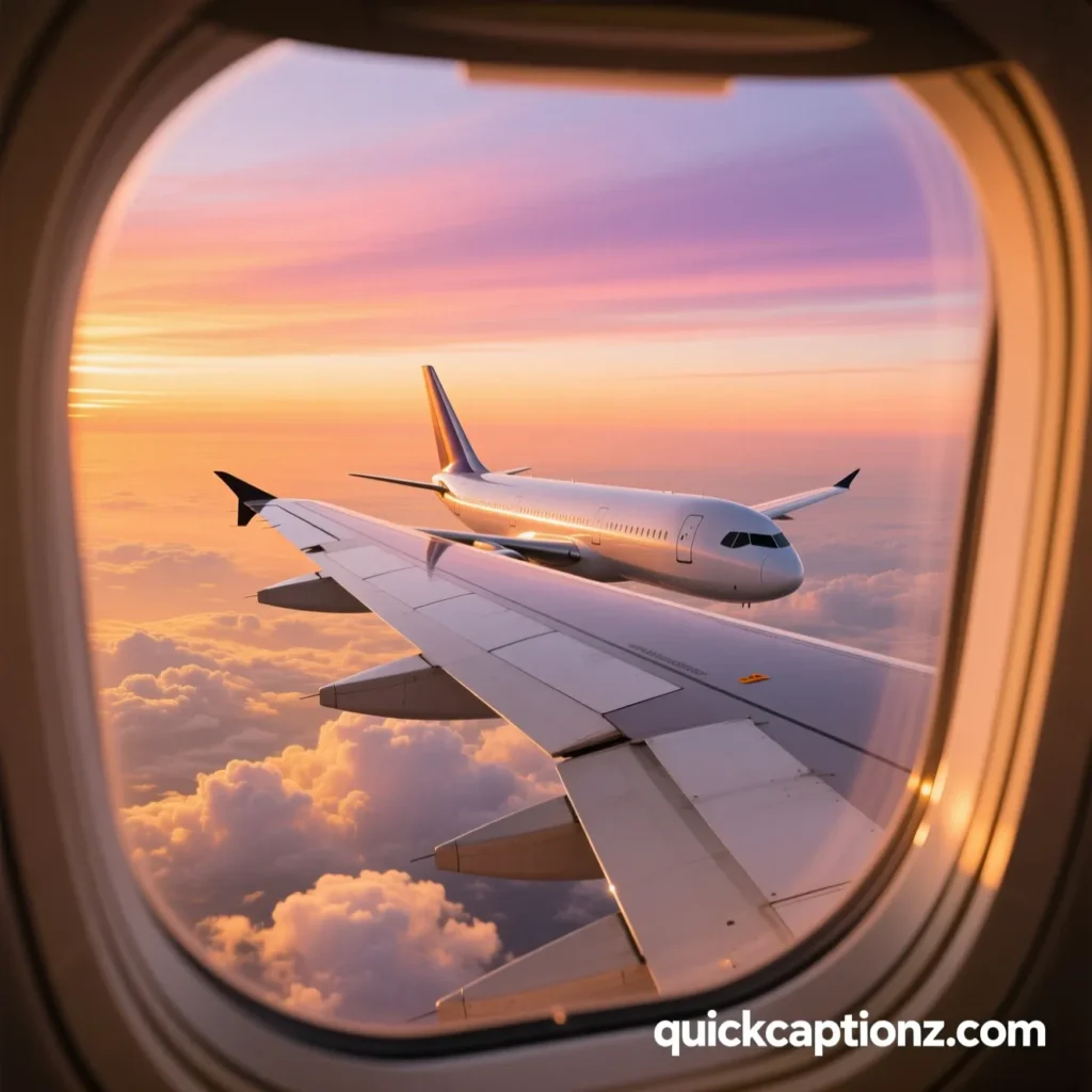 Short Plane Captions for Instagram