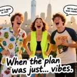Funny Trio Captions for Instagram