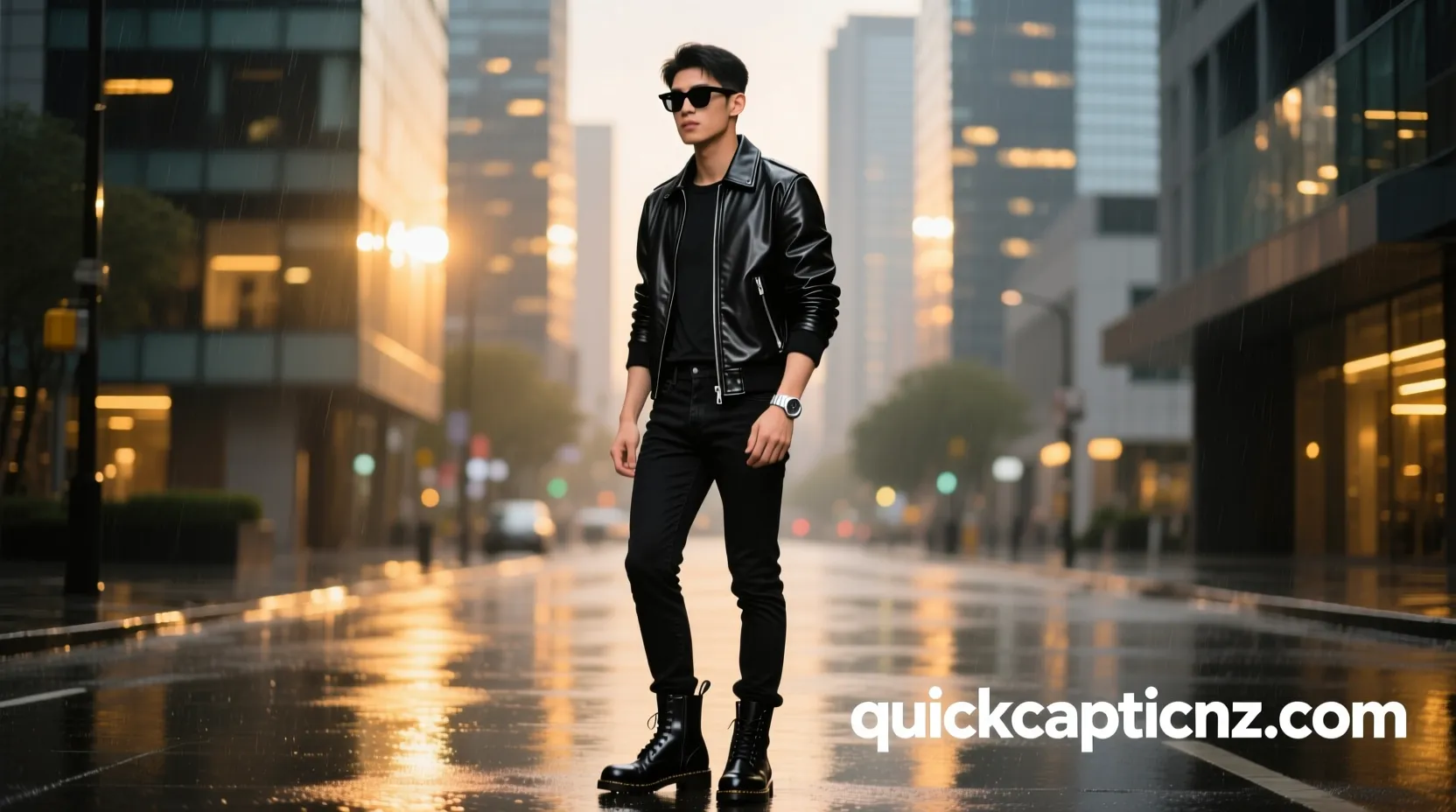 Iconic Black Outfit Captions for Instagram for Boy