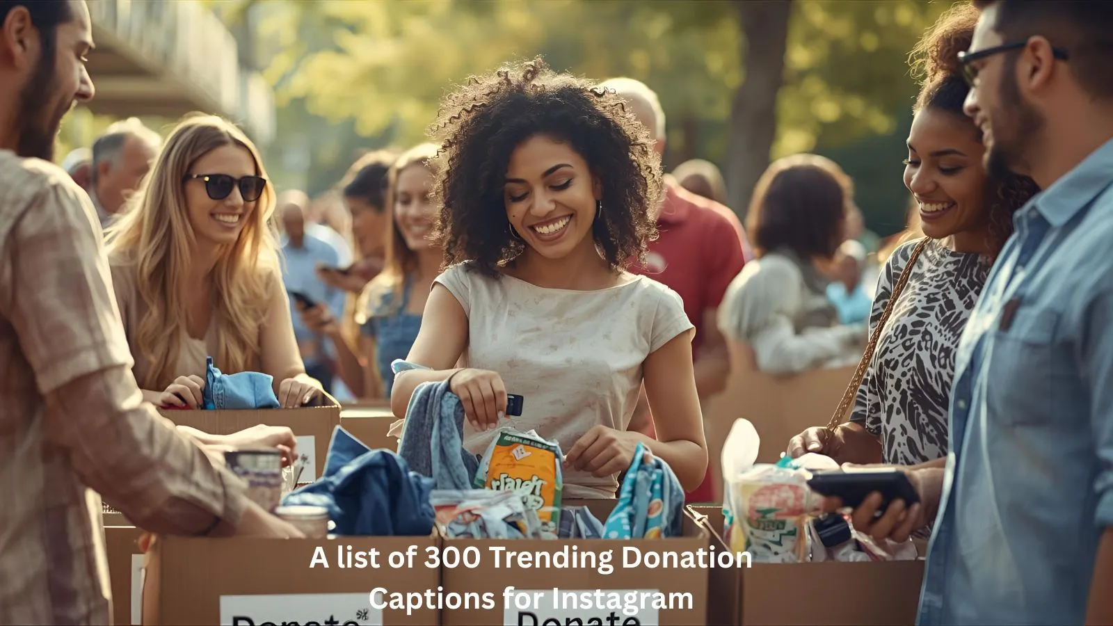 Trending Donation Captions for Instagram