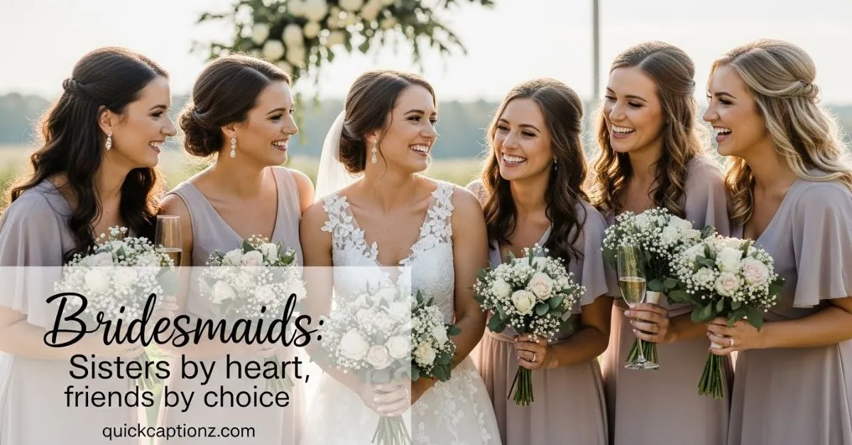 Wedding Instagram Captions for Bridesmaids